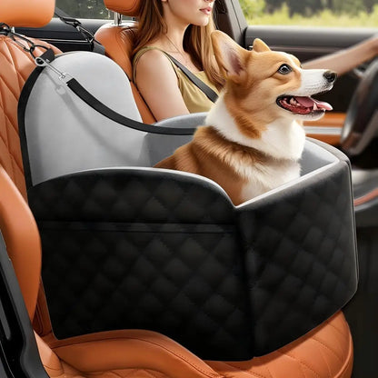 Dog Car Seat for Small/Medium/Large Dogs, Memory Foam Dog Booster Seat with Thick Cushion cool mat up to 55 lbs or 2 Small Dogs,
