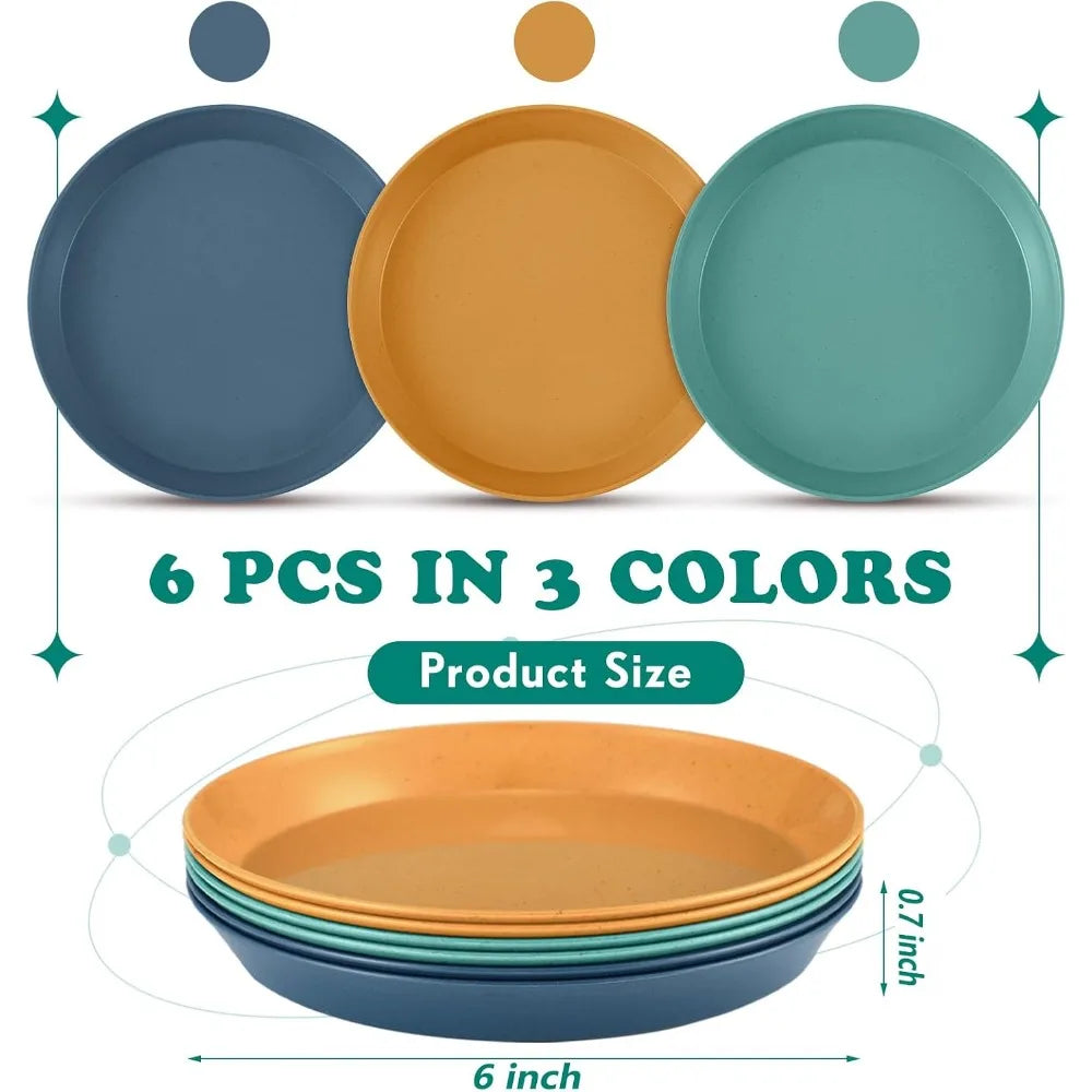 6 Pieces Small Pet Food Bowls for Cats and Kittens Shallow Wide Low-Profile Feeding Bowls Set,