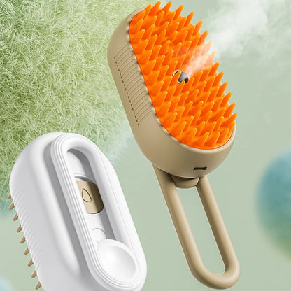 3-in-1 Electric Pet Cleaning Brush Steam