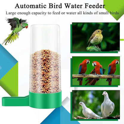 4 Pieces Plastic Bird Water Feeder Drinker Clip