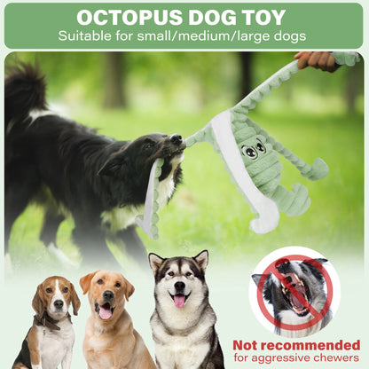 Octopus Design Pet Teeth Grinding, Squeaky Plush Toy,