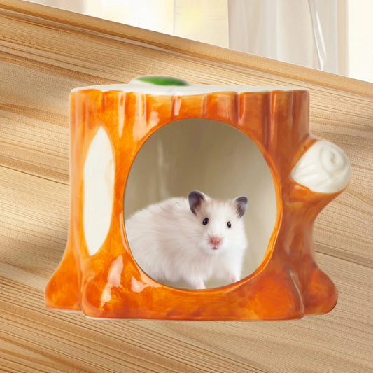 Ceramic Hamster House Indoor Hamster Hideout For Squirrels Hedgehog Chipmunk