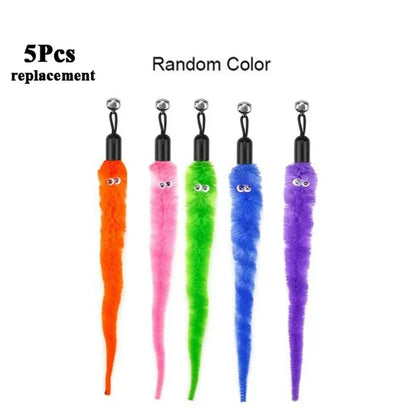 Plush Cat Toy Accessories Worms Replacement Head For Cat Stick Pet Toys