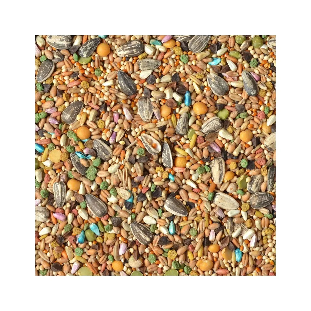 Premium Fortified Bird Food Blend for Medium and Large Parrots Cockatiels Macaws 3 Pounds