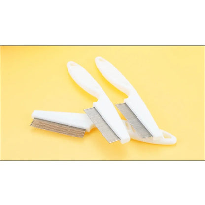 Dog and Cat flea comb Removal, Plastic dense tooth comb Steel needle