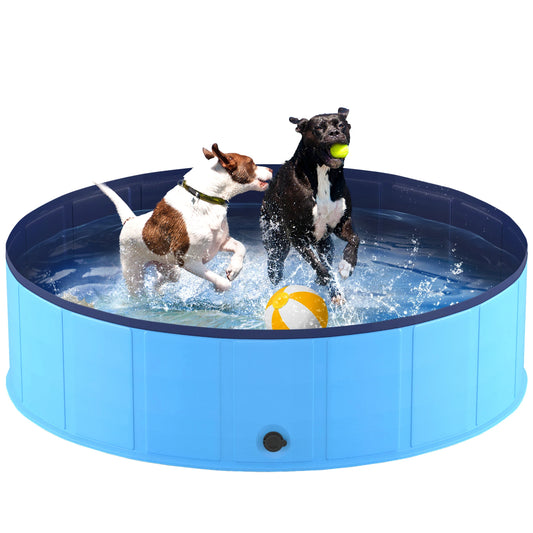 Foldable Pet Swimming Tub, Anti-Slip Collapsible Pet Bathtub, Hard Plastic