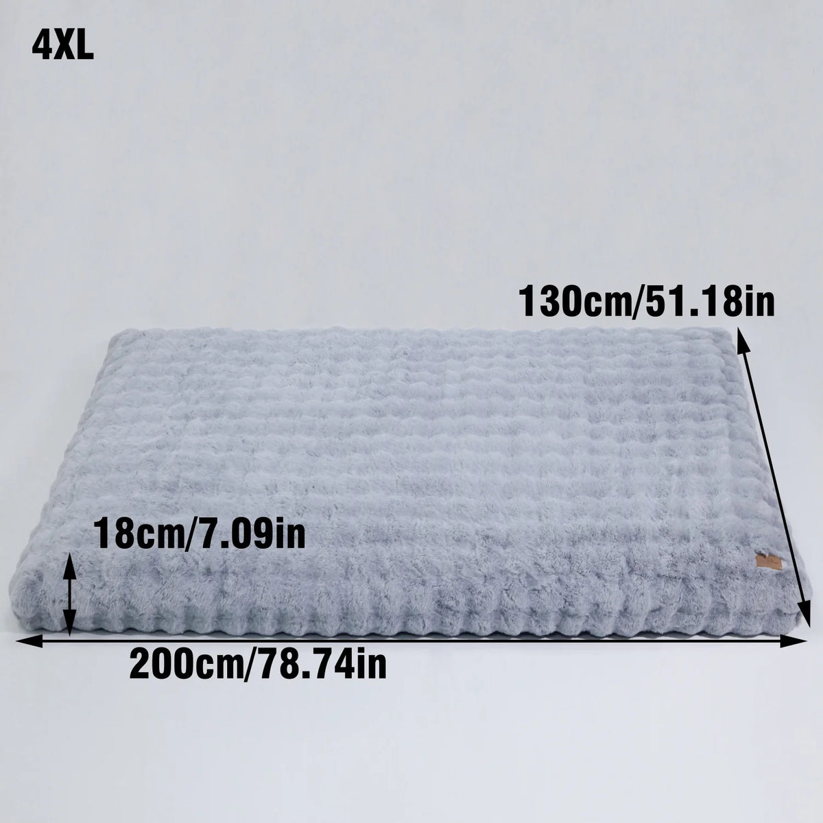 Plush Dog Bed Thicker Foam Base Crate