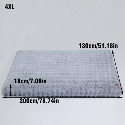 Plush Dog Bed Thicker Foam Base Crate