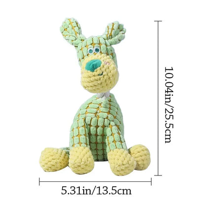 Interactive Dog Toys Plush Squeaky Bite-Resistant