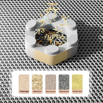 Extra Large Double Layer Cat Litter Tray Mat - Sand Catcher Non‑Slip Waterproof Eco‑Friendly
