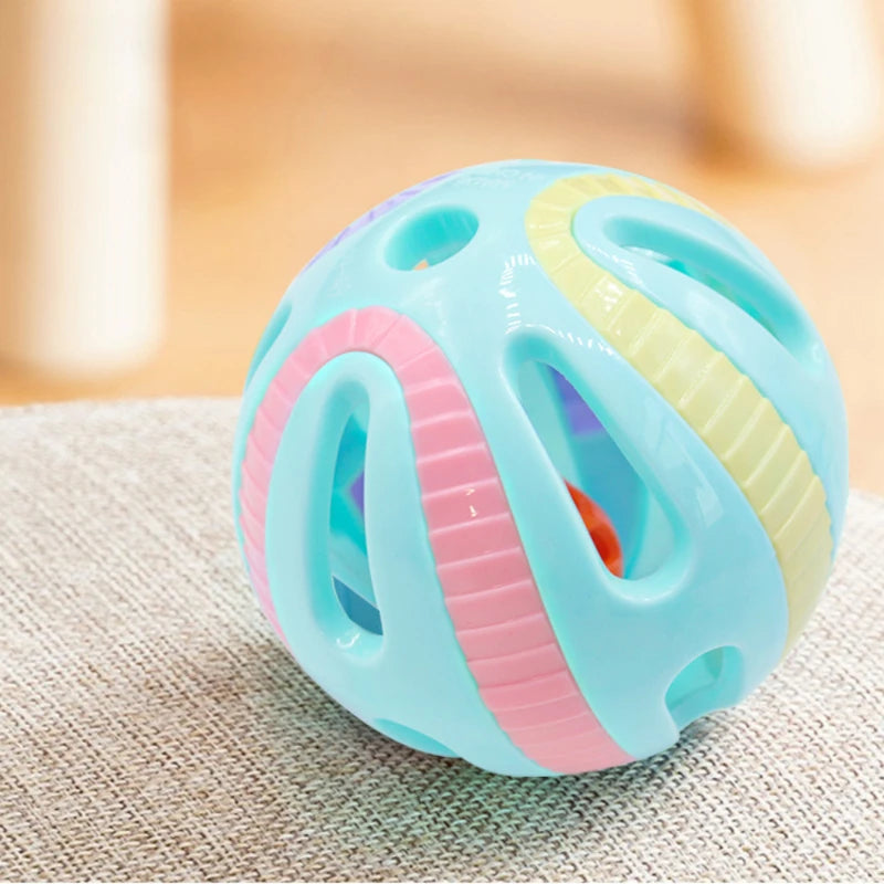 Bell Ball Cat Toys  Colorful Playing Ball Interactive Funny Plastic Cat Toy