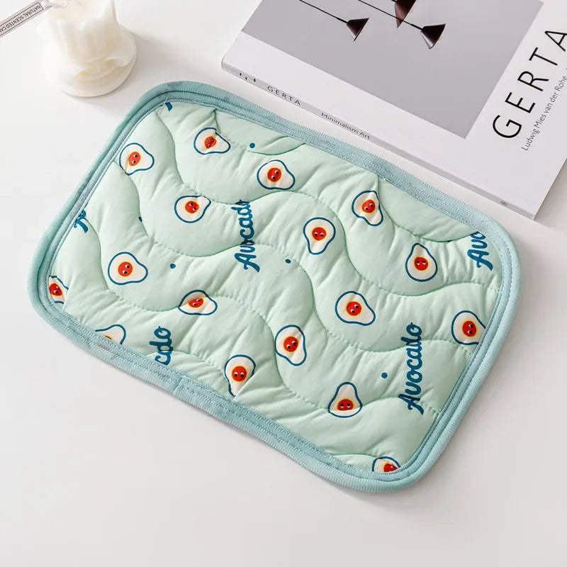 Small Pet Cooler Mat Summer Ice Silk Cool Feeling Hamster Kennel Mat