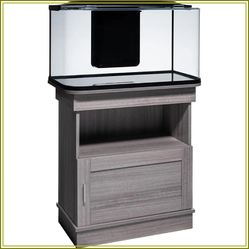 20 Gallon Aquarium Stand with Storage, Display Area, Modern Farmhouse Style,