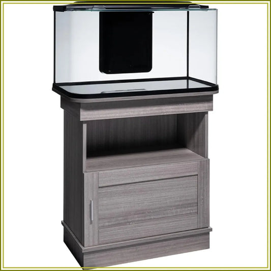20 Gallon Aquarium Stand with Storage, Display Area, Modern Farmhouse Style,