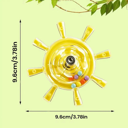 Interactive Parrot Rotating Windmill Rotating Treat Dispenser For Mental Stimulation And Entertainment