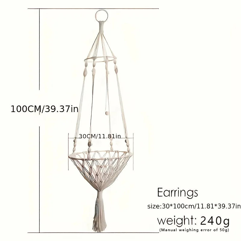 Extra Large Hand-woven Cotton Rope Cat Hammock  Super Load-bearing Durable Fits 2 Cats