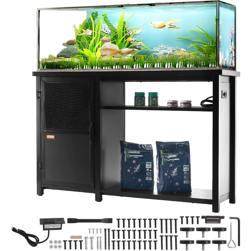 VEVOR Aquarium Stand, 75 Gallon Fish Tank Stand, 52 x 19.7 x 32.3 in Steel and MDF Tank Stand, 626 lbs Load Capacity,