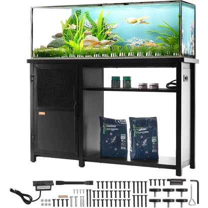 VEVOR Aquarium Stand, 75 Gallon Fish Tank Stand, 52 x 19.7 x 32.3 in Steel and MDF Tank Stand, 626 lbs Load Capacity,